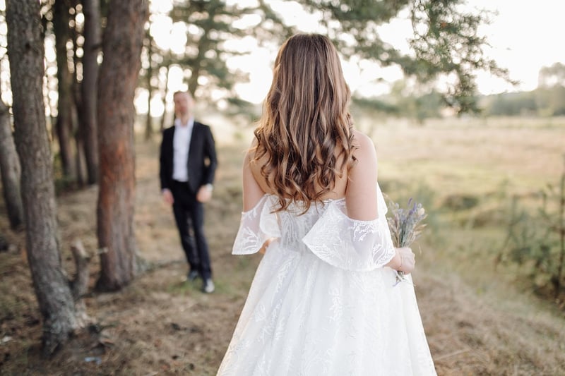 Bride and Groom under Moonlight